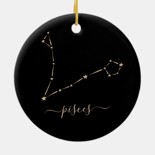 Keramik Pisces Constellation Keramik Ornament (Hinten)