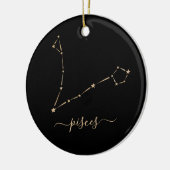 Keramik Pisces Constellation Ornament (Links)