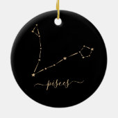 Keramik Pisces Constellation Ornament (Hinten)