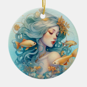 Keramik Pisces Ornament