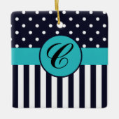 Keramik Polka Dots and Stripes Keramikornament (Vorderseite)