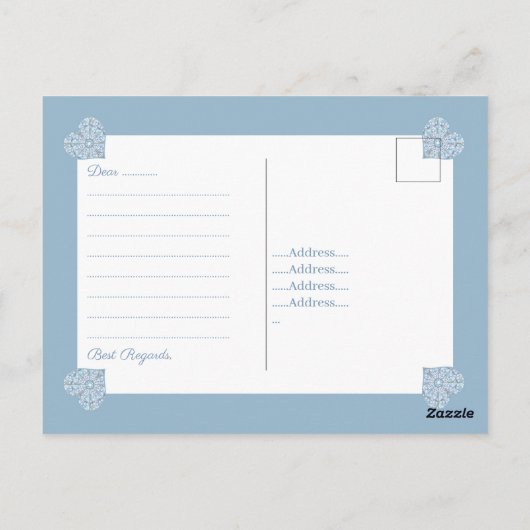 Keramik Postkarte (Rückseite)