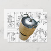 Keramik Postkarte (Vorne/Hinten)