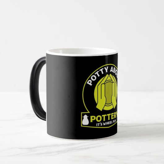 Keramik Potterie Maker Verwandlungstasse (Vorderseite Links)