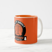 Keramik Potterie Maker Zweifarbige Tasse (VorderseiteRechts)