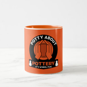 Keramik Potterie Maker Zweifarbige Tasse