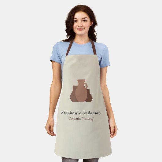 Keramik Pottery Artist Schürze (Getragen)