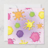 Keramik Pottery Painting Party Einladungen (Rückseite)