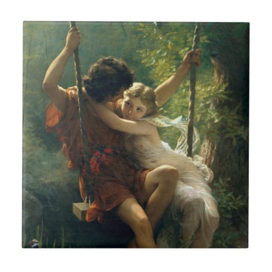 Keramik "Primavera" des Kinderbetts Fliese (Vorderseite)