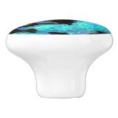 Keramik Pull - Black & Blue Opal Keramikknauf (Seitenansicht)