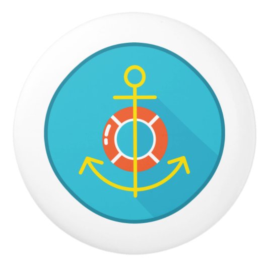 Keramik Pull, Coastal Living Design, Anker Keramikknauf (Vorderseite)