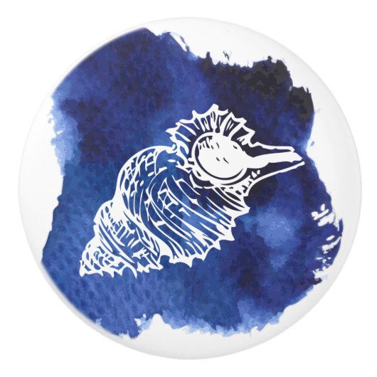 Keramik Pull, Coastal Living Design, SeaShell Keramikknauf (Vorderseite)