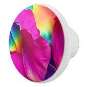 Keramik Pull - Rosie Rainbow Blume Petals Keramikknauf (Rechts)