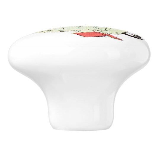 Keramik Pull - Schülerin 2 Keramikknauf (Seitenansicht)