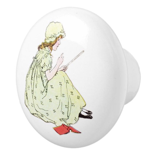 Keramik Pull - Schülerin 2 Keramikknauf (Rechts)