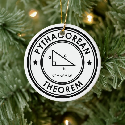 Keramik Pythagorean Theorem Keramik Ornament (Baum)