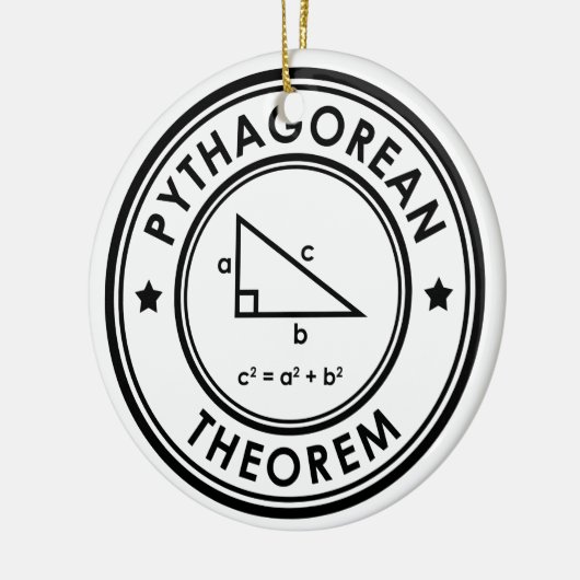 Keramik Pythagorean Theorem Keramik Ornament (Links)