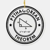 Keramik Pythagorean Theorem Keramik Ornament (Hinten)