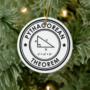 Keramik Pythagorean Theorem Ornament