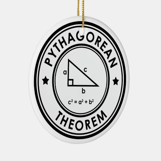 Keramik Pythagorean Theorem Ornament (Rechts)
