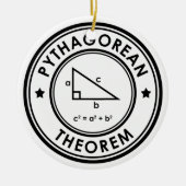 Keramik Pythagorean Theorem Ornament (Vorne)
