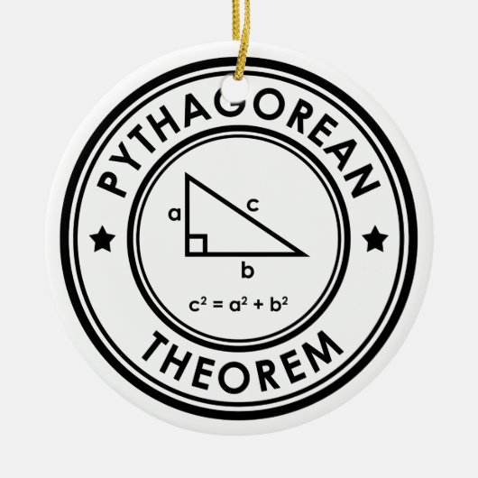 Keramik Pythagorean Theorem Ornament (Vorne)