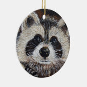 Keramik Raccoon Ornament (Rechts)