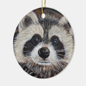 Keramik Raccoon Ornament (Links)