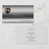 Keramik Raku-Töpferei auf Metallic-Look Vorlage Visitenkarte (Vorne/Hinten)