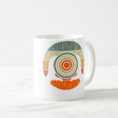 Keramik-Retro-Ofen-Töpferei Kaffeetasse (VorderseiteRechts)