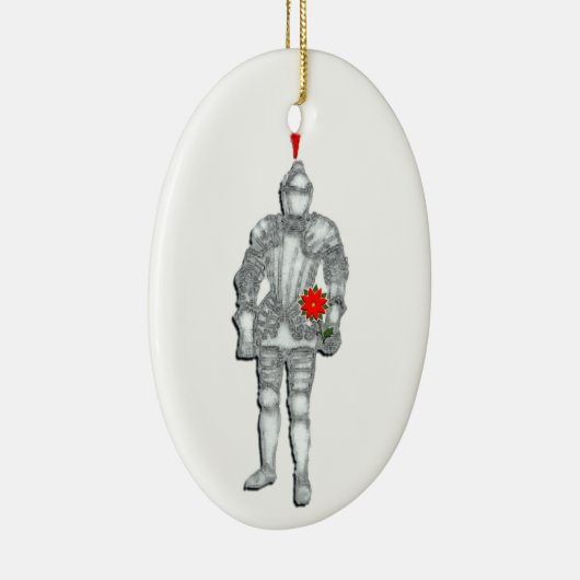 Keramik Ritter in leuchtender Rüstung Ornament (Rechts)