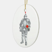 Keramik Ritter in leuchtender Rüstung Ornament (Links)