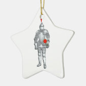 Keramik Ritter in leuchtender Rüstung Ornament (Links)
