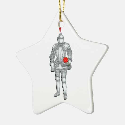 Keramik Ritter in leuchtender Rüstung Ornament (Links)