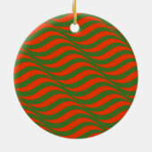 Keramik Rot und Grün Ornament (Hinten)