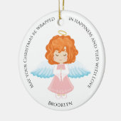 Keramik Rote Haare Engel Ornament (Links)