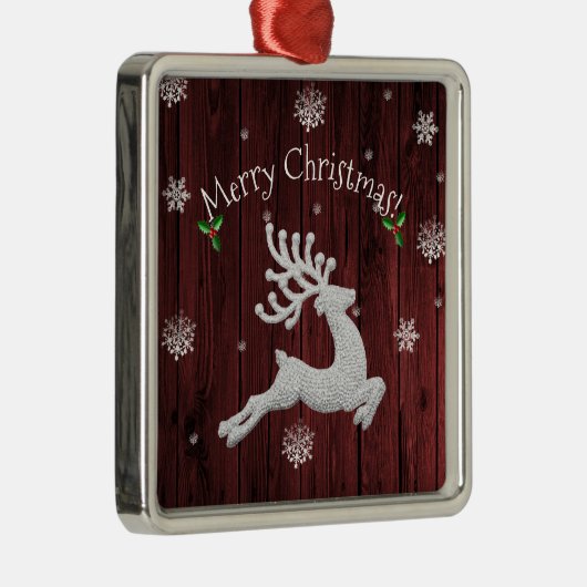 Keramik Rote Rustikale Weihnachtsschmuck (Rechts)