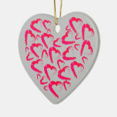 Keramik Rotes Herz Keramik Ornament (Links)