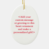 Keramik Rotes Herz Keramikornament (Hinten)