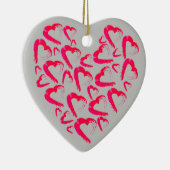 Keramik Rotes Herz Ornament (Rechts)