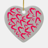 Keramik Rotes Herz Ornament (Hinten)