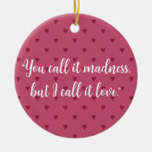 Keramik Rotes Herz Ornament (Vorne)