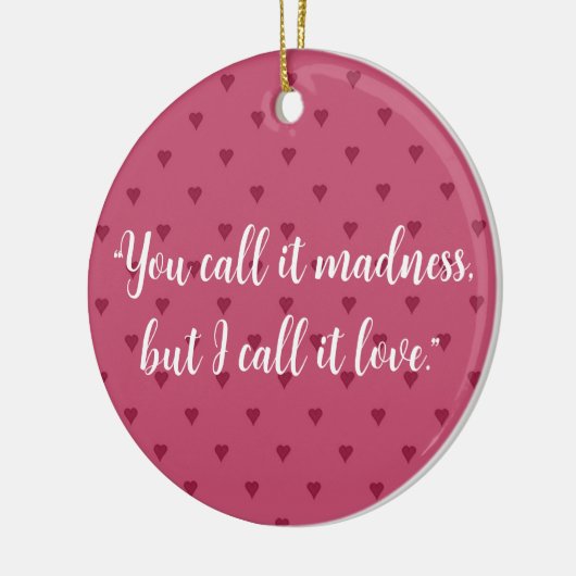 Keramik Rotes Herz Ornament (Links)