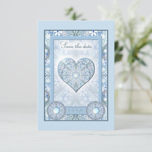 Keramik RSVP Karte (Stehend Vorderseite)