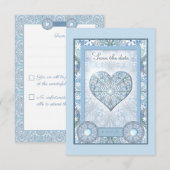 Keramik RSVP Karte (Vorne/Hinten)