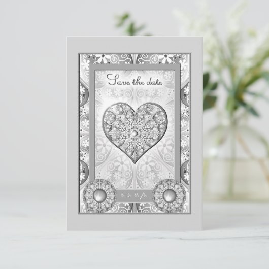 Keramik RSVP Karte (Stehend Vorderseite)