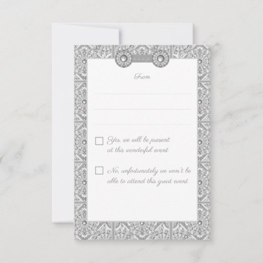 Keramik RSVP Karte (Rückseite)