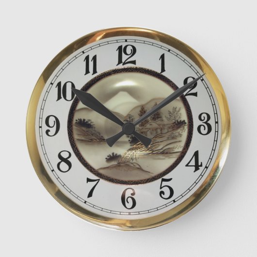 Keramik Runde Wanduhr (Vorderseite)