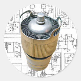 Keramik Runder Aufkleber