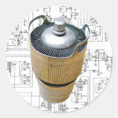 Keramik Runder Aufkleber (Vorderseite)